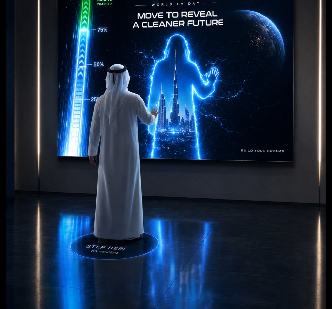 Immersive interactive LED activation with guest