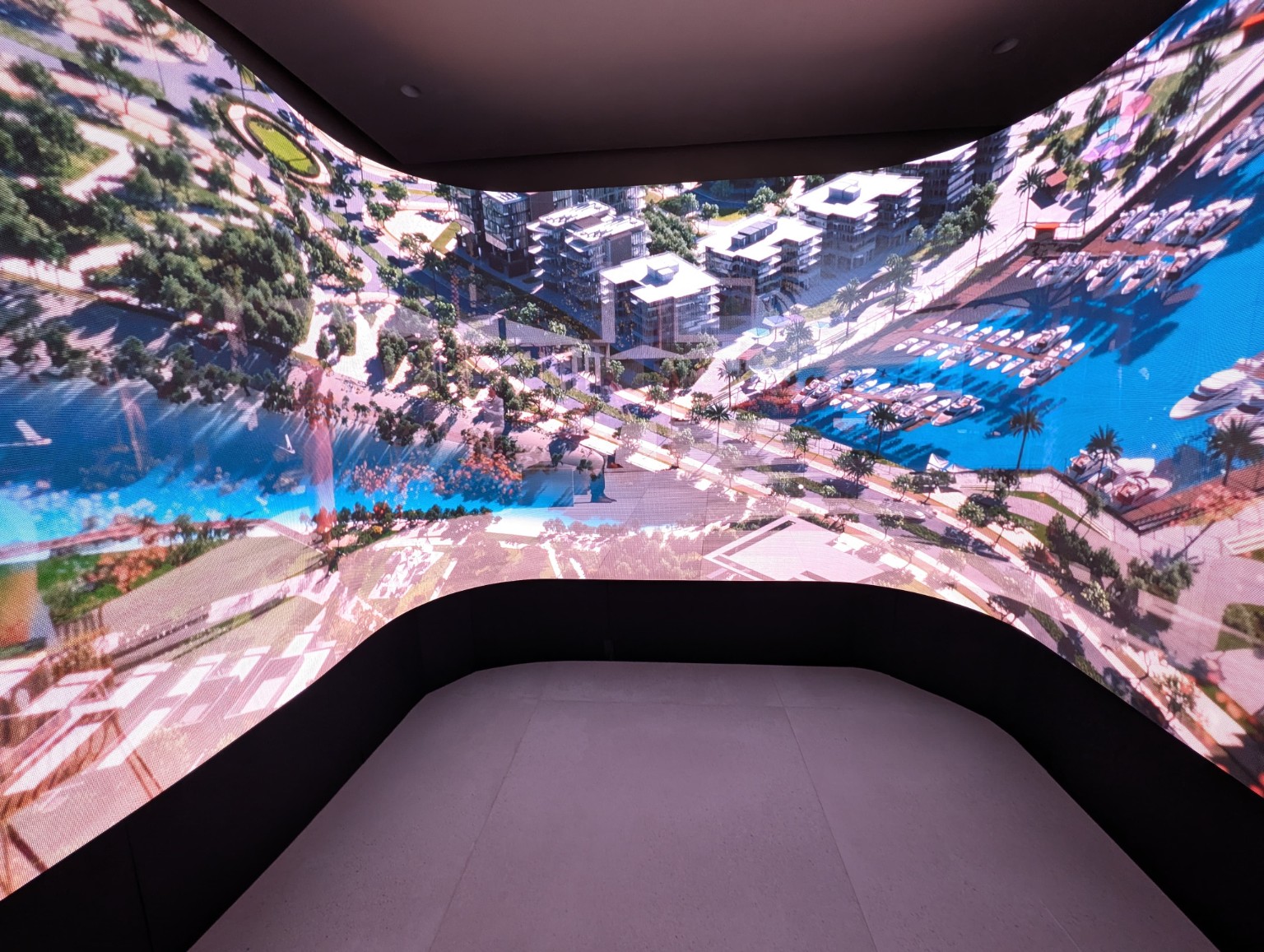 Curved LED screen rental for exhibitions and events